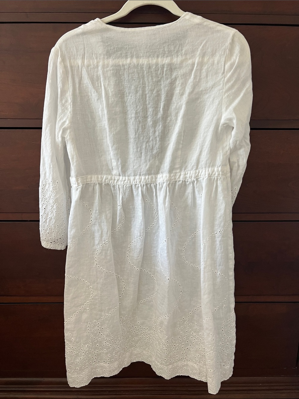 Diane von Furstenberg Soleil Swim White Linen Cover Up Dress - Picture 8 of 8